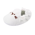thumbnail image 1 of Xfvqtps Baby Boys and Girls Walking Shoes Knit Animal Cute Soft Sole Non Slip Indoor Toddler First Walker House Shoes Summer New Baby Knitted Wool Shoes White, 1 of 8