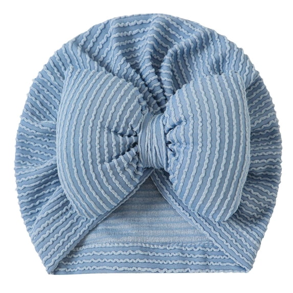 Xfvqtps Baby Girls Hairband Bow Solid Color Breathable Turban Headwrap for Infant Toddler