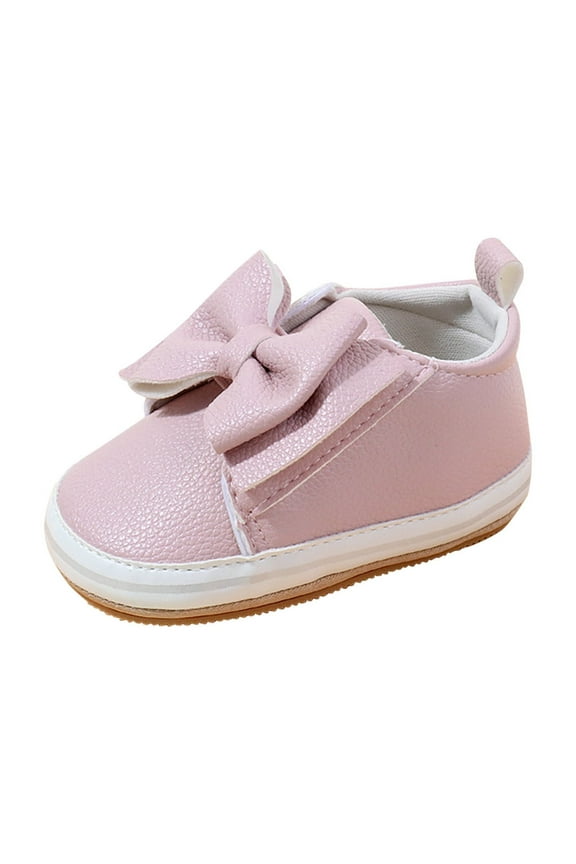 Baby Girls Walking Shoes Bowknot Breathable Non Slip Cute Princess Soft Sole PU Infant Prewalker New Summer Bow Wear Non Slip Sweat Baby Sports Soft Soled Toddler Shoes Purple