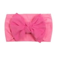 thumbnail image 1 of Xfvqtps Baby Infant Newborn Headbands Knit Bowknot Cute Kawaii Elastic Stretch Solid Color Sweet Princess Soft Acrylic Hair Accessories Hot Pink, 1 of 2