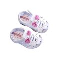 thumbnail image 1 of Xfvqtps Baby Infant Toddler Little Girls Sandals Close Toe Velcro Hollow out Rhinestone Glitter Bow Decor Squeaky Soft Sole Non Slip Breathable Beach Dressy Casual Summer First Walkers White, 1 of 6