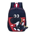 thumbnail image 1 of Xfvqtps Backpacks Dinosaur Print Waterproof Large Capacity Schoolbag Navy, 1 of 7