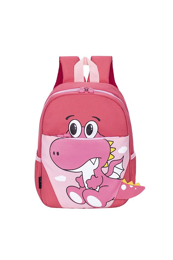Backpacks Dinosaur Print Waterproof Large Capacity Schoolbag Pink