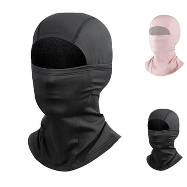 Xfvqtps Balaclava Face Mask for Child Ski Outdoor Sports Windproof Balaclava Cap Solid Color Full Face Mask Stretch Soft Winter Insulated Neck Protection Hood Black