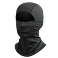 thumbnail image 1 of Xfvqtps Balaclava Face Mask Men and Women Ski Outdoor Sports Windproof Balaclava Cap Solid Color Full Face Mask Stretch Soft Winter Insulated Neck Protection Hood Black-Adult, 1 of 8