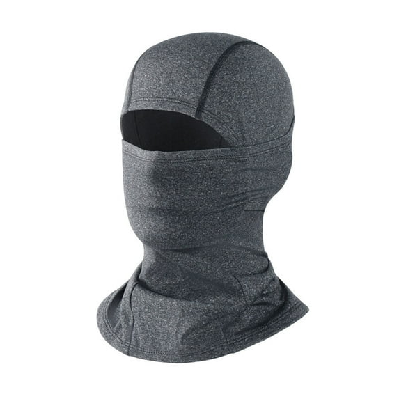 Xfvqtps Balaclava Face Mask Men and Women Ski Outdoor Sports Windproof Balaclava Cap Solid Color Full Face Mask Stretch Soft Winter Insulated Neck Protection Hood Dark Gray-Adult