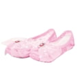 thumbnail image 1 of Xfvqtps Ballet Shoes for Girls Soft Sole Non Slip Cross Elastic Straps Mesh Glitter Bow Rhinestone Dance Shoes for Gymnastics Performance Pink, 1 of 5