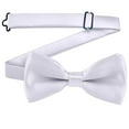 thumbnail image 1 of Xfvqtps Boys Bow Tie Solid Color Bowties Adjustable Neckties for Uniform School Party White, 1 of 7