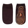 thumbnail image 1 of Xfvqtps Boys and Girls Slipper Socks with Grippy Solid Color Simplicity Non Slip Comfortable Breathable Soft Cotton Socks Wine, 1 of 3
