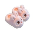 thumbnail image 1 of Xfvqtps Child Fuzzy Slippers Rabbit Slippers Fleece Lining Soft Thick Cloud Sole Memory Foam Slip on Non-Slip Comfortable Cozy Warm Winter House Slippers for 0-12 Years, 1 of 3