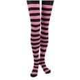 thumbnail image 1 of Xfvqtps Child Girls Tights Color Blocked Stripes Thin Dance Botton Long Pants Soft Cute Full Length Pants Warm Fall Winter Cotton Socks for 7-12 Years Pink, 1 of 3