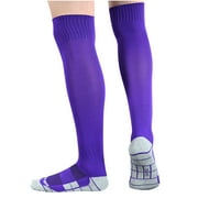 Xfvqtps Children Soccer Socks Over Knee Long Tube Thin Sports Elastic Comfort Breathable Soft Knee High Socks Purple