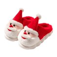 thumbnail image 1 of Xfvqtps Christmas Slippers Fuzzy Slippers for Women Santa Claus Doll Fleece Lining Soft Thick Cloud Sole Memory Foam Slip on Non-Slip Comfortable Cozy Warm Winter House Slippers, 1 of 7