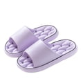 thumbnail image 1 of Xfvqtps Couples Shower Shoes Quick Drying Hollow Sole Lightweight Non Slip Breathable EVA Slide Shower Slippers House Slipper for Bathroom Indoor Outdoor Purple, 1 of 6