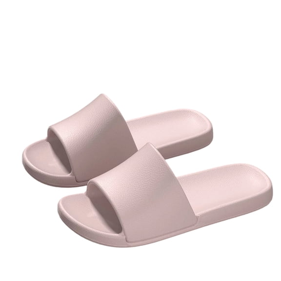 Xfvqtps Couples Shower Shoes Quick Drying Lightweight Non Slip Soft Sole Breathable EVA Slide Shower Slippers House Slipper for Bathroom Indoor Outdoor Pink
