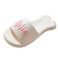 thumbnail image 1 of Xfvqtps Cute Slippers for Womens Open Toe Irregular Sole Soft Thick Sole Non Slip Fish Print EVA Beach Bathroom Slipper White, 1 of 8