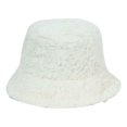 thumbnail image 1 of Xfvqtps Fishing Hats for Womens Plush Solid Color Dome Top Thick Windproof Coldproof Warm Winter Bucket Hats White, 1 of 5