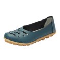 thumbnail image 1 of Xfvqtps Flat Sandals for Women Crisscross Straps Hollow out Close Toe Solid Color Slip on Soft Sole Lightweight Comfortable Non Slip Breathable Beach Summer Leather Sandals, 1 of 3
