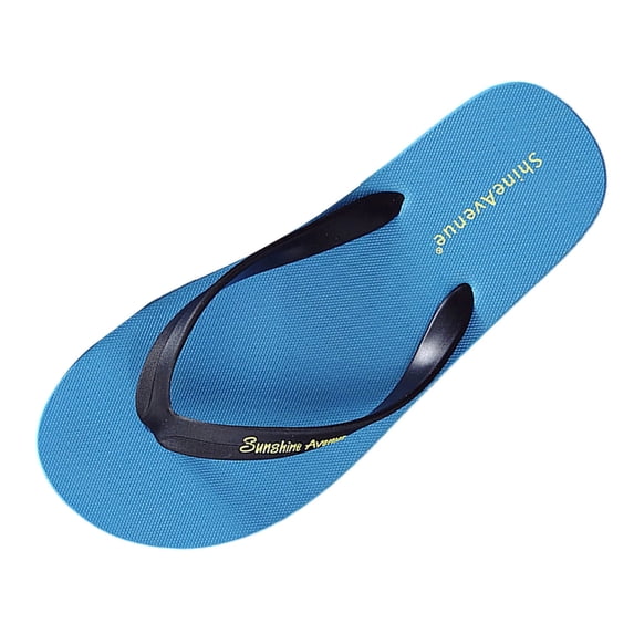 Xfvqtps Flip Flops for Mens and Womens Lightweight Non Slip Quick Drying Indoor Outdoor Beach PVC Slipper Blue