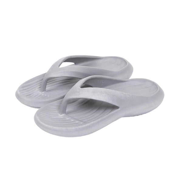 Xfvqtps Flip Flops for Mens and Womens Lightweight Non Slip Quick Drying Thick Sole Indoor Outdoor Beach EVA Slipper Gray