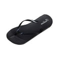 thumbnail image 1 of Xfvqtps Flip Flops for Womens Flat Non Slip Beach PVC Basic Thong Sandals Black, 1 of 8