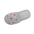 thumbnail image 1 of Xfvqtps Fluffy Slippers for Women Love Embroidery Winter Warm Open Toe Slip on Furry Cozy Indoor and Outdoor Plush Shoes Gray, 1 of 8