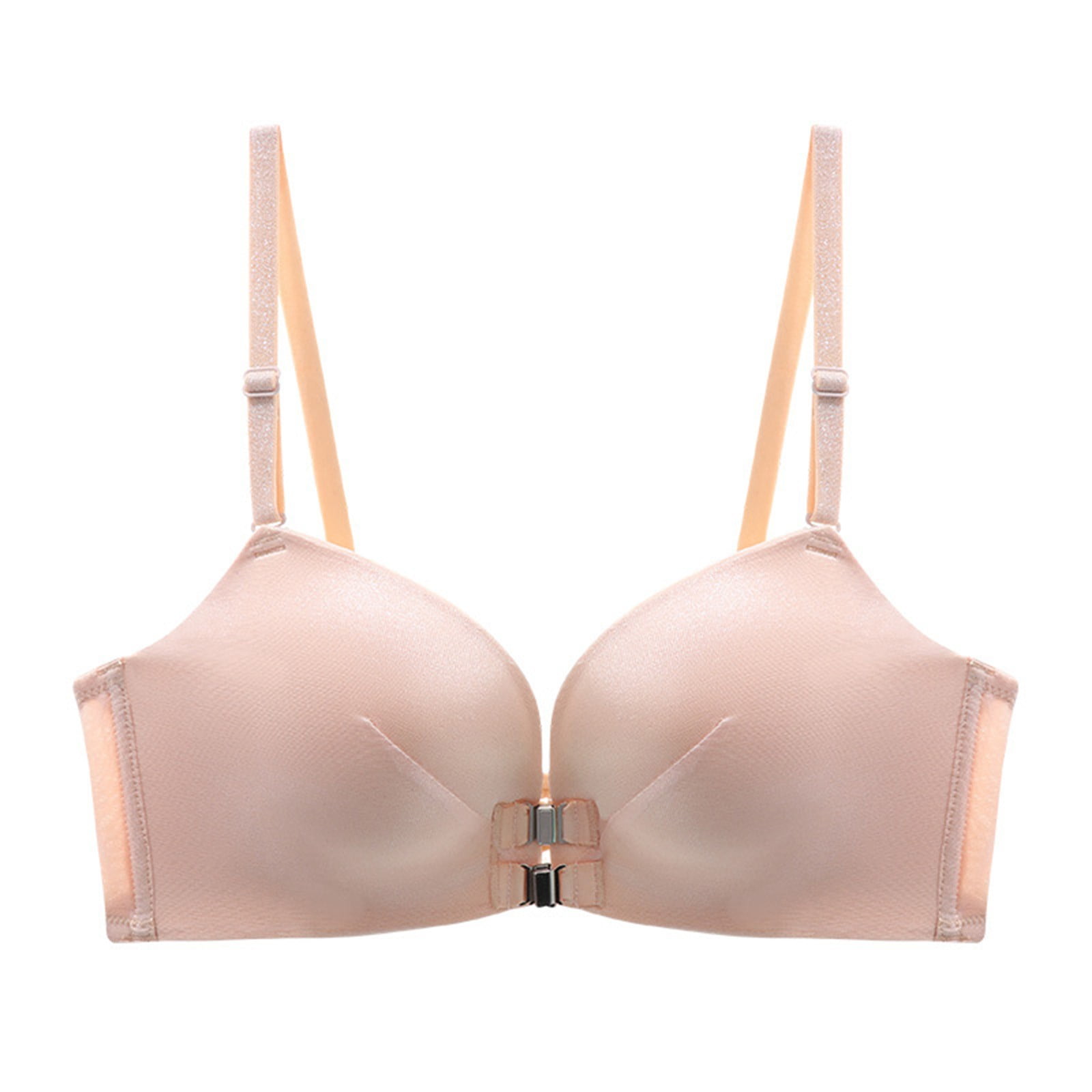 Xfvqtps Front Closure Wireless Bras for Women Adjustable Spaghetti ...
