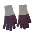 thumbnail image 1 of Xfvqtps Full Finger Gloves Touchscreen Winter Warm Gloves Knit Color Blocking Stretchy Extended Mittens for Women Navy, 1 of 4