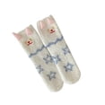thumbnail image 1 of Xfvqtps Fuzzy Socks for Women Fluffy Slipper Socks Cute Embroidery Winter Warm Soft Sleep Socks, 1 of 3