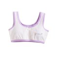 thumbnail image 1 of Xfvqtps Girls Bras with Padded Cotton Training Bra for Teen Big Kids Flower Print Bow Comfortable Breathable Girls Bras for 10-16 Years Purple-03, 1 of 3