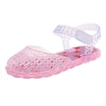thumbnail image 1 of Xfvqtps Girls Jelly Shoes Closed Toe Hollow out Hook and Loop Summer Princess Beach Sandals, 1 of 9