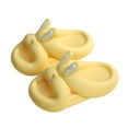 thumbnail image 1 of Xfvqtps Girls Slippers Cute Animals Rabbit Thick Bottom Soft Sole Non Slip Comfortable Breathable Indoor and Outdoor PVC Slippers Yellow-06, 1 of 6