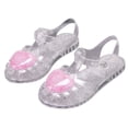 thumbnail image 1 of Xfvqtps Girls Sparkling Jelly Shoes Beach Sandals Closed Toe Summer Waterproof Princess Fisherman Gladiator Shoes, 1 of 5