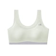 thumbnail image 1 of Xfvqtps Girls Sports Bras with Padded Fixed Cup Seamless Mesh Breathable Training Bra for Teen Cute Racket Print Comfortable Girls Bras for 9-18 Years Green, 1 of 8