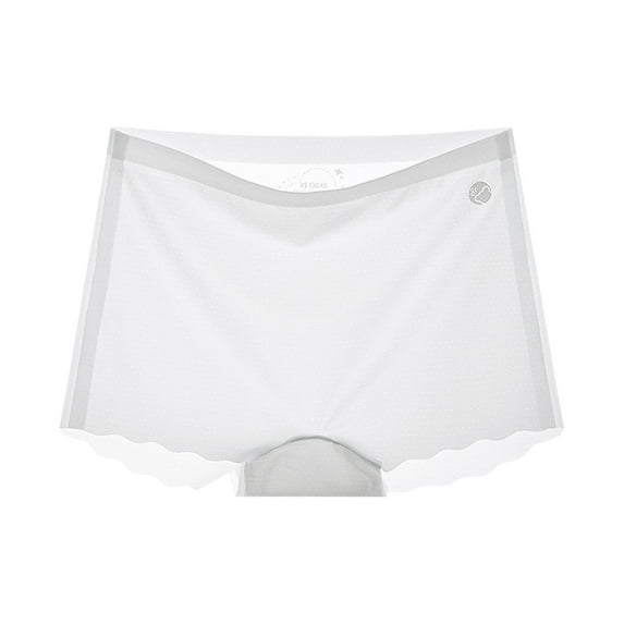 Xfvqtps Girls Underwear Boxer Briefs Wave Solid Color Pore Breathable Soft Comfortable Thin Summer Panties for Girls Age 5-12 Years Gray