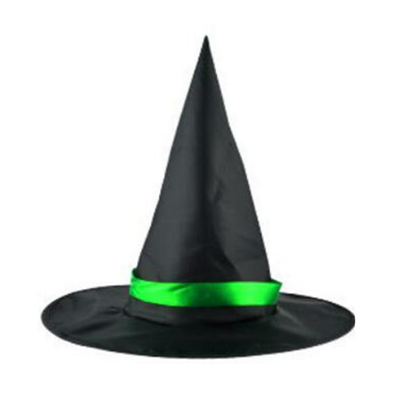 Xfvqtps Halloween Witch Hat Colorful Straps Halloween Spire Hats for Party Accessory Green