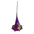 thumbnail image 1 of Xfvqtps Halloween Witch Hat Leaf Decor Halloween Spire Hats for Party Accessory Purple, 1 of 7