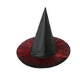 thumbnail image 1 of Xfvqtps Halloween Witch Hat Mesh Halloween Spire Hats for Party Accessory Red, 1 of 7