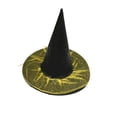 thumbnail image 1 of Xfvqtps Halloween Witch Hat Sequin Mesh Halloween Spire Hats for Party Accessory Yellow, 1 of 4