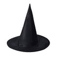 thumbnail image 1 of Xfvqtps Halloween Witch Hat Solid Color Halloween Spire Hats for Party Accessory Black-01, 1 of 5