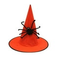 thumbnail image 1 of Xfvqtps Halloween Witch Hat Spider Decor Halloween Spire Hats for Party Accessory Red, 1 of 6