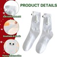 thumbnail image 1 of Xfvqtps Hand in Hand Magnetic Socks for Couple Cute Pattern Long Socks Sweat Absorbing Sports Socks White, 1 of 6