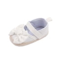 thumbnail image 1 of Xfvqtps Infant Girls Walking Shoes Mary Jane Bowknot Cute Princess Non Slip Comfortable Soft Sole Cotton Prewalker Baby Newborn Fashion Crib Shoes White, 1 of 6