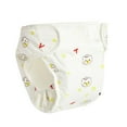 thumbnail image 1 of Xfvqtps Infant Toddler Unisex Training Underwear Potty Pee Training Panties Breathable Cotton Soft Hook and Loop Bloomer Diaper Covers for 0-12 Months Yellow, 1 of 7
