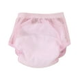 thumbnail image 1 of Xfvqtps Infant Toddler Unisex Training Underwear Potty Pee Training Panties Mesh Breathable Cotton Soft Solid Color Bloomer Diaper Covers for 1-24 Months Pink, 1 of 6