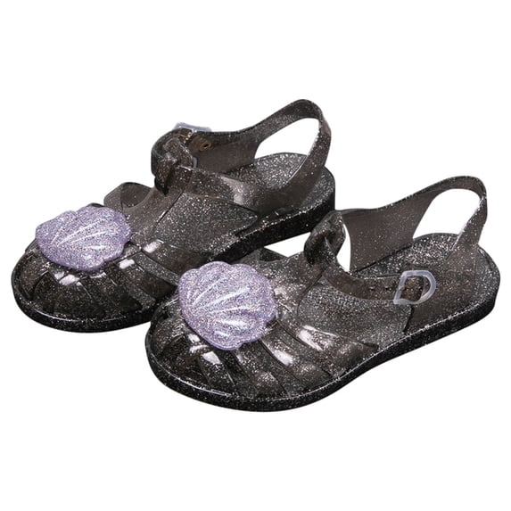 Xfvqtps Jelly Sandals for Girls Fisherman Gladiator Closed Toe Hollow Adjustable Buckle Waterproof Beach Travel Flat Sandals