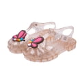 thumbnail image 1 of Xfvqtps Kids Girls Jelly Sandals Closed Toe Princess Flat Summer Beach Waterproof Fisherman Gladiator Sandals, 1 of 9