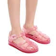 thumbnail image 1 of Xfvqtps Kids Girls Jelly Sandals Closed Toe Princess Flat Thick Sole Summer Beach Waterproof Fisherman Gladiator Sandals, 1 of 9