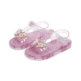thumbnail image 1 of Xfvqtps Kids Girls Jelly Sandals Open Toe Princess Flat Summer Beach Waterproof Fisherman Gladiator Sandals, 1 of 9