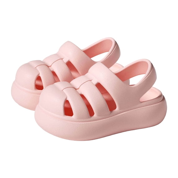 Xfvqtps Kids Sandals Closed Toe Slingback Summer Waterproof Comfort Fisherman Gladiator Eva Water Shoes